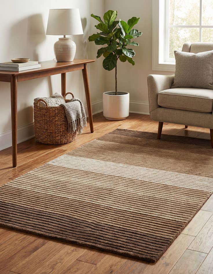 Detail image of  2' 6 x 5' 1  Hand Knotted Darya Wool Rug