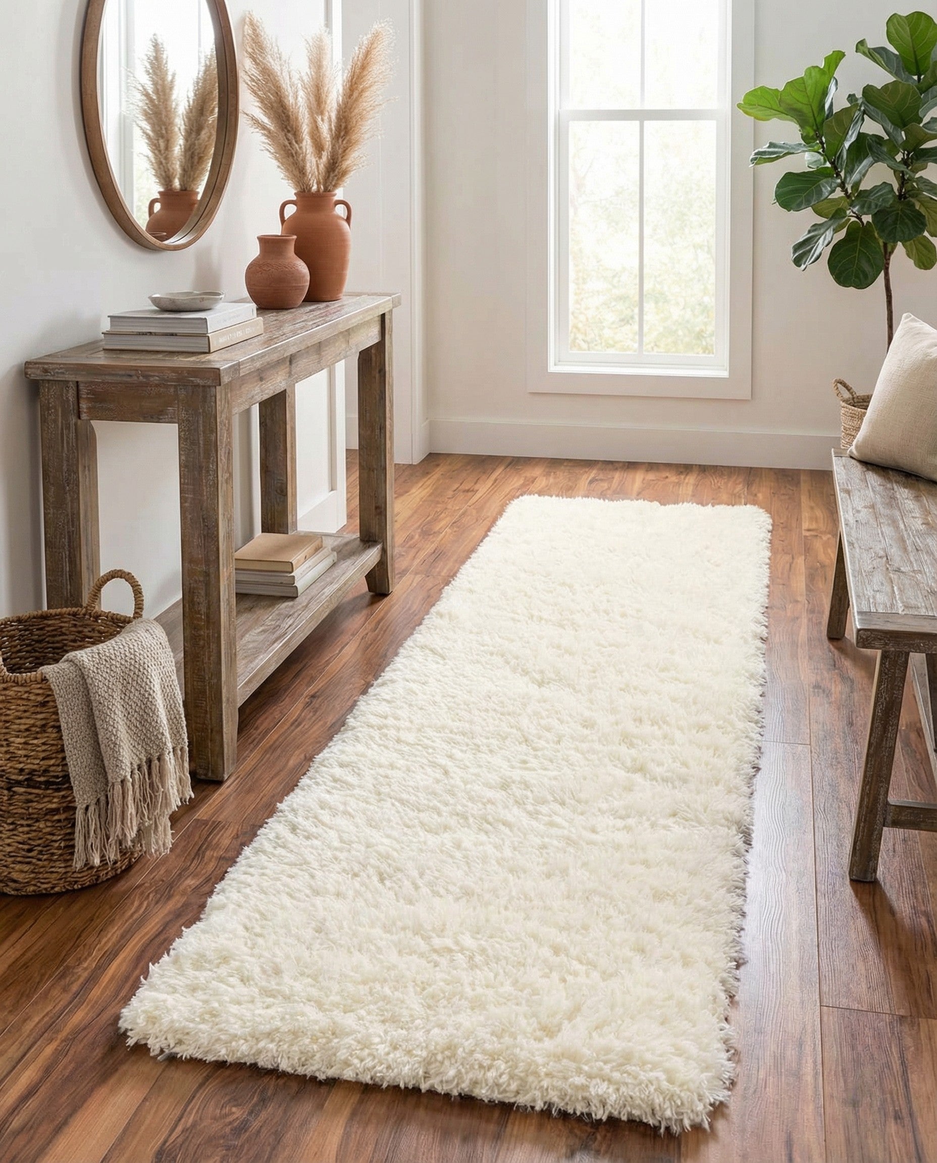  2' 7 x 13' Infinity Shag Runner Rug