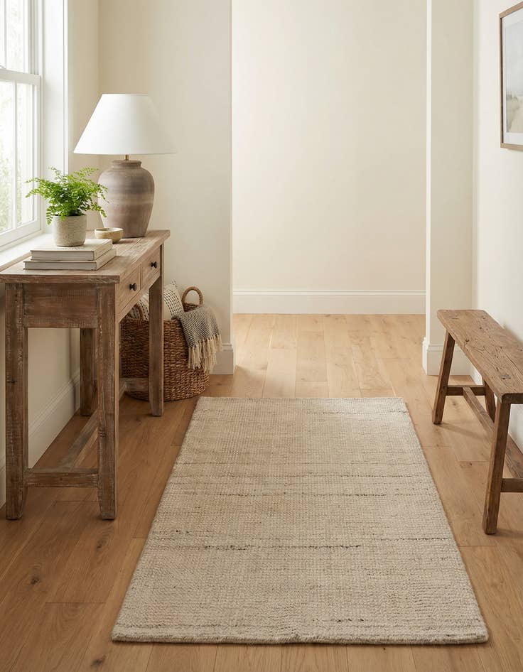 Detail image of 2' 2 x 3' 1  Hand Woven Jill Zarin English Manor Farmhouse Wool Rug