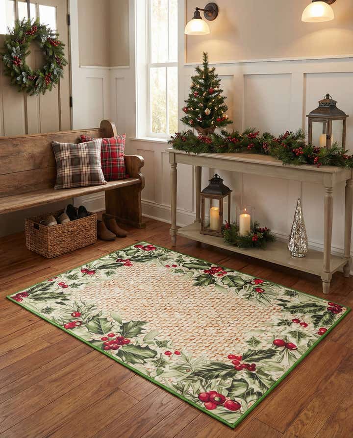 4' x 6' Easy-Clean Jill Zarin Caribbean Jamaica Indoor / Outdoor Rug