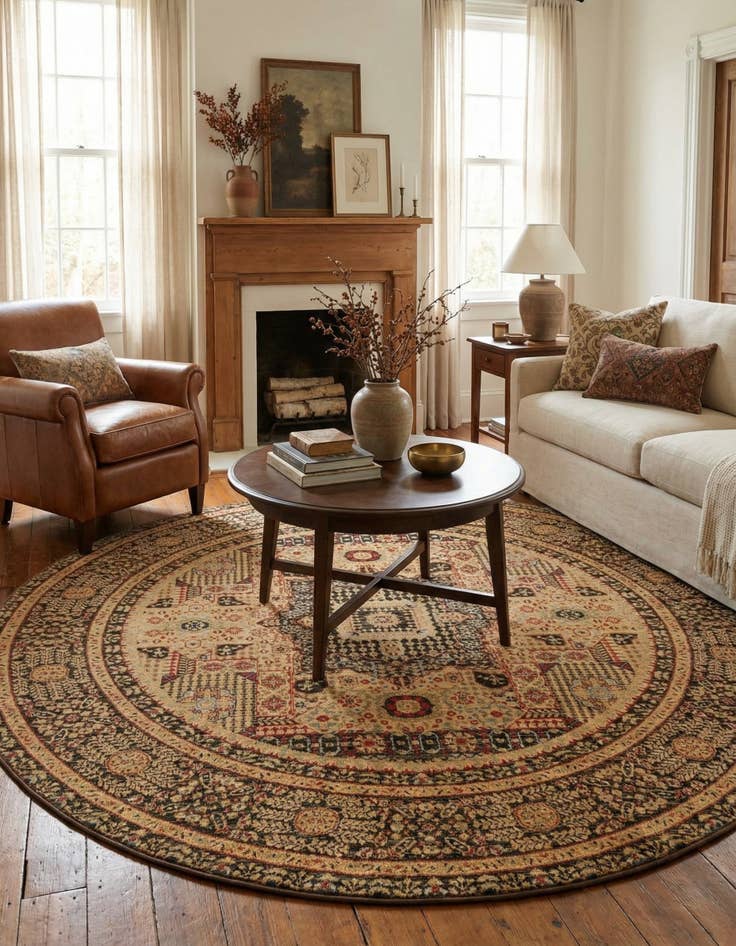 Detail image of 8' x 8' Mamluk Round Rug