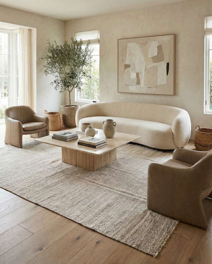 8' 3 x 9' 4 Hand Woven Kilim Modern Wool Rug
