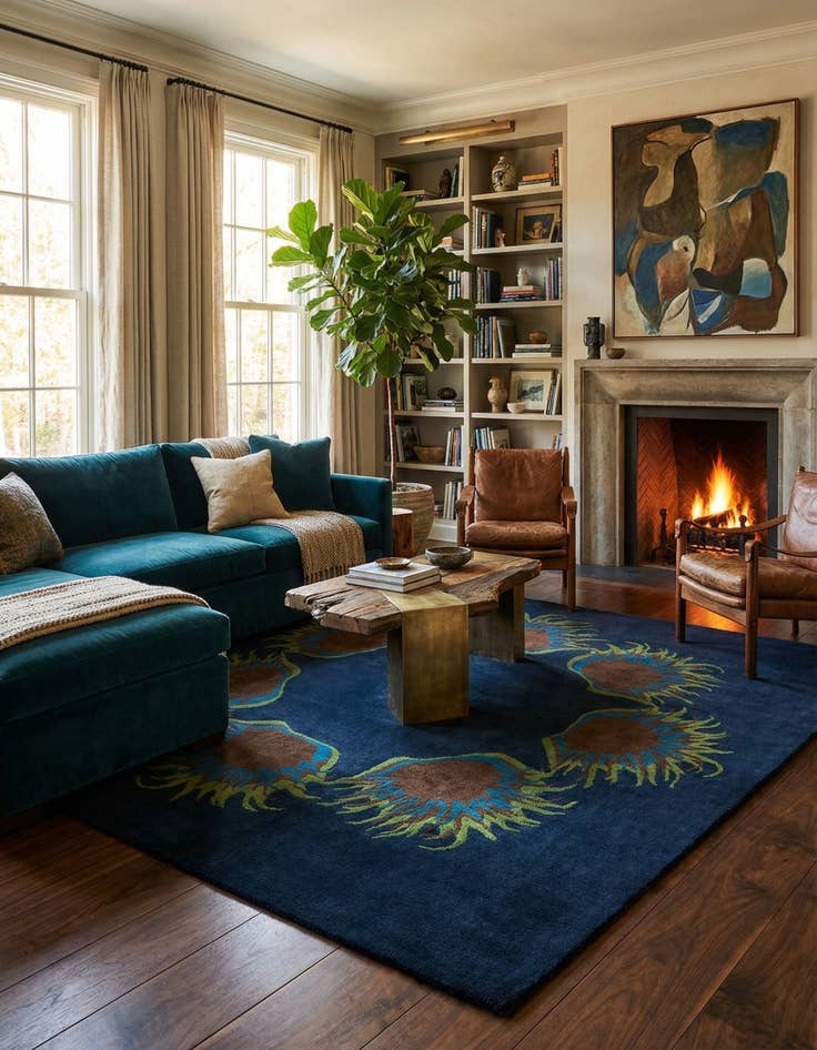 Detail image of 7' 5 x 7' 6 Luna Square Rug