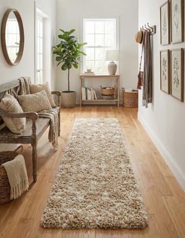 2' x 7' Moroccan Trellis Shag Runner Rug