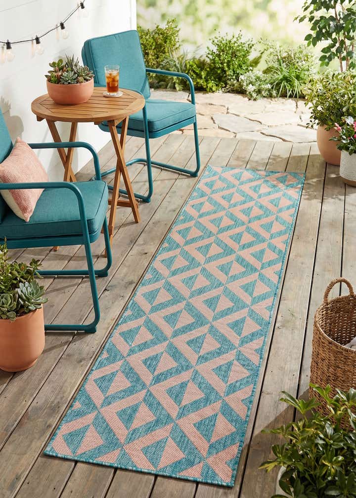 2' x 8' Easy-Clean Jill Zarin Napa Indoor / Outdoor Runner Rug