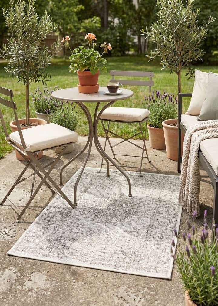 2' x 3' Easy-Clean Traditional Indoor / Outdoor Rug