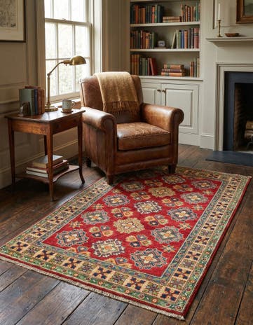 3' 3 x 5' 1 Hand Knotted Kazak Rug