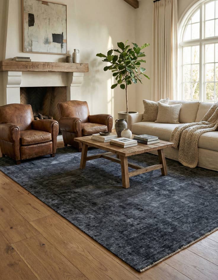 Detail image of 6' 11 x 10' 7  Hand Knotted Ultra Vintage Persian Wool Rug