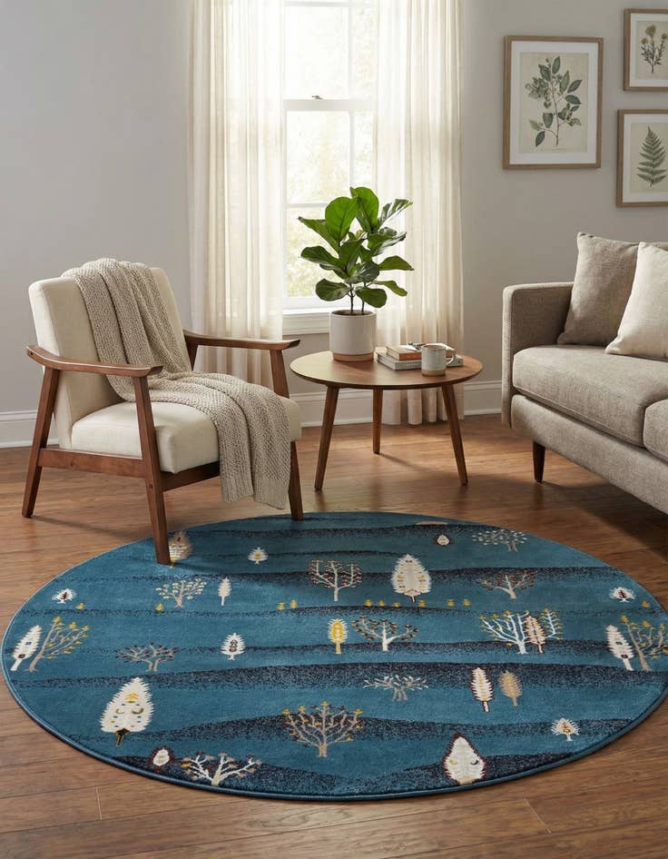 Detail image of 7' 10 x 7' 10 Laguna Round Rug