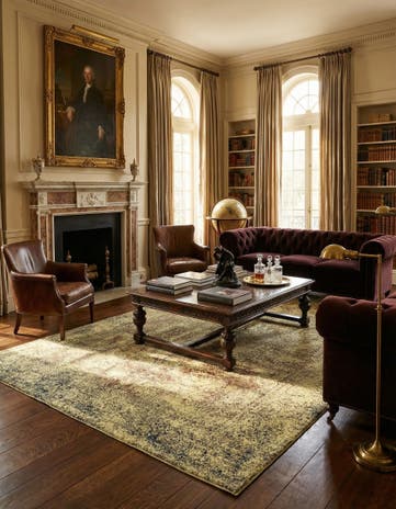 10' 4 x 14' 11 Hand Knotted Vintage Royal Persian Wool Rug