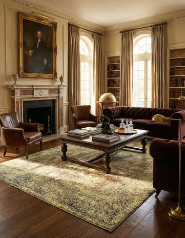 10' 4 x 14' 11 Hand Knotted Vintage Royal Persian Wool Rug
