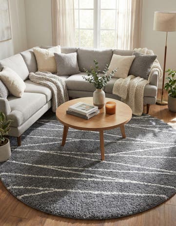 10' x 10' Serenity Shag Round Rug