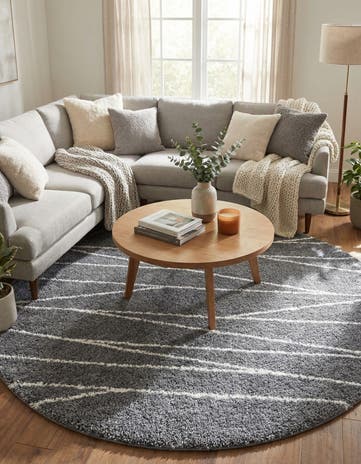 10' x 10' Serenity Shag Round Rug