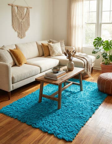 3' x 5' 3 Hand Knotted Moroccan Wool Rug
