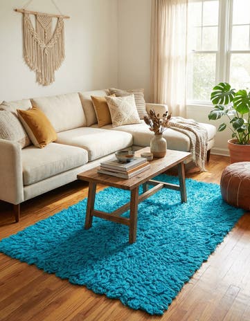 3' x 5' 3 Hand Knotted Moroccan Wool Rug