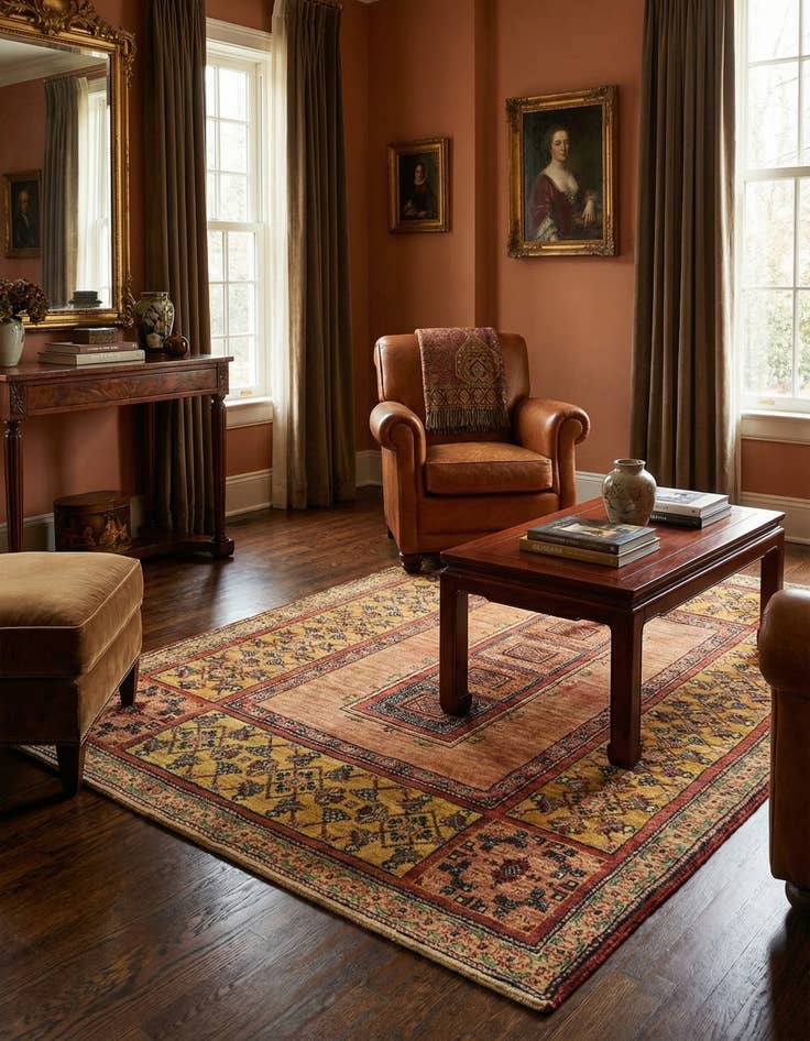 Detail image of 3' 7 x 5' 3 Kashkuli Wool Rug