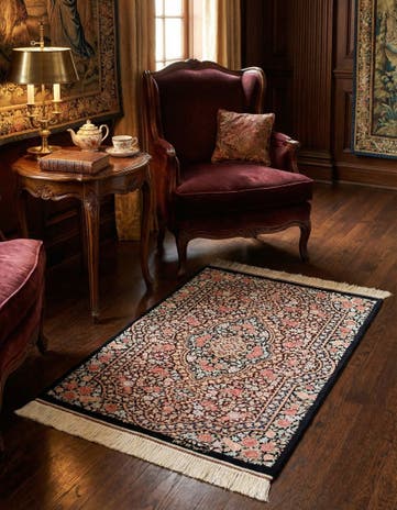 1' 11 x 2' 11 Ghom Silk Rug