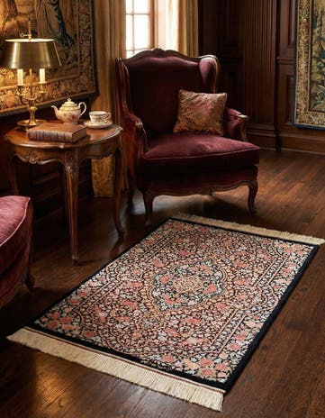 1' 11 x 2' 11 Ghom Silk Rug