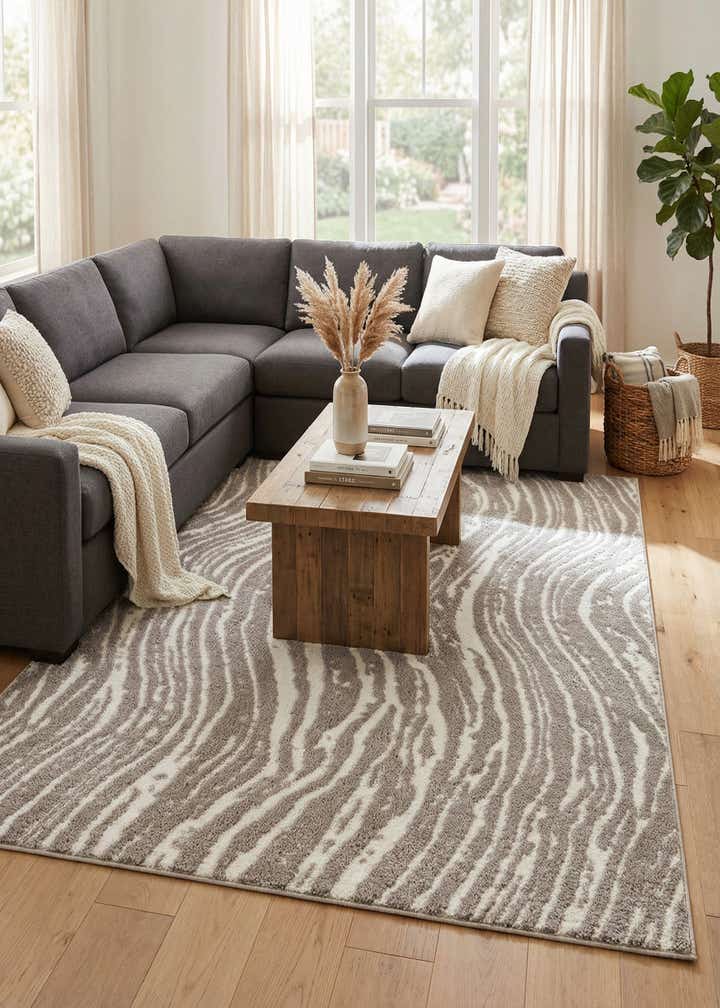 6' x 9' Sepia Rug