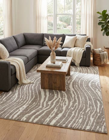 6' x 9' Sepia Rug