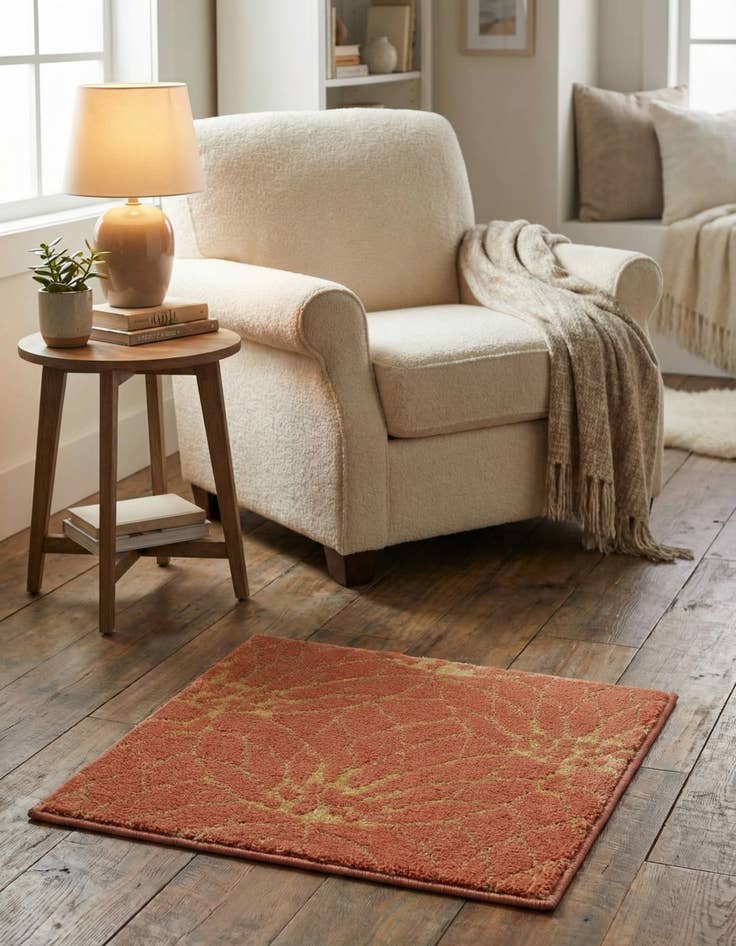 Detail image of 1' 4 x 1' 4  Marilyn Monroe&trade; Glam Dahlia Sample Rug