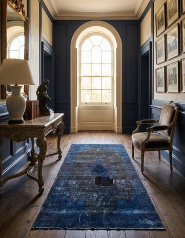 5' x 10' 5 Hand Knotted Ultra Vintage Persian Wool Runner Rug