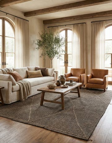 9' 6 x 14' 3 Hand Knotted Moroccan Wool Rug