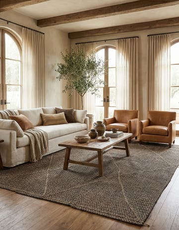 9' 6 x 14' 3 Hand Knotted Moroccan Wool Rug
