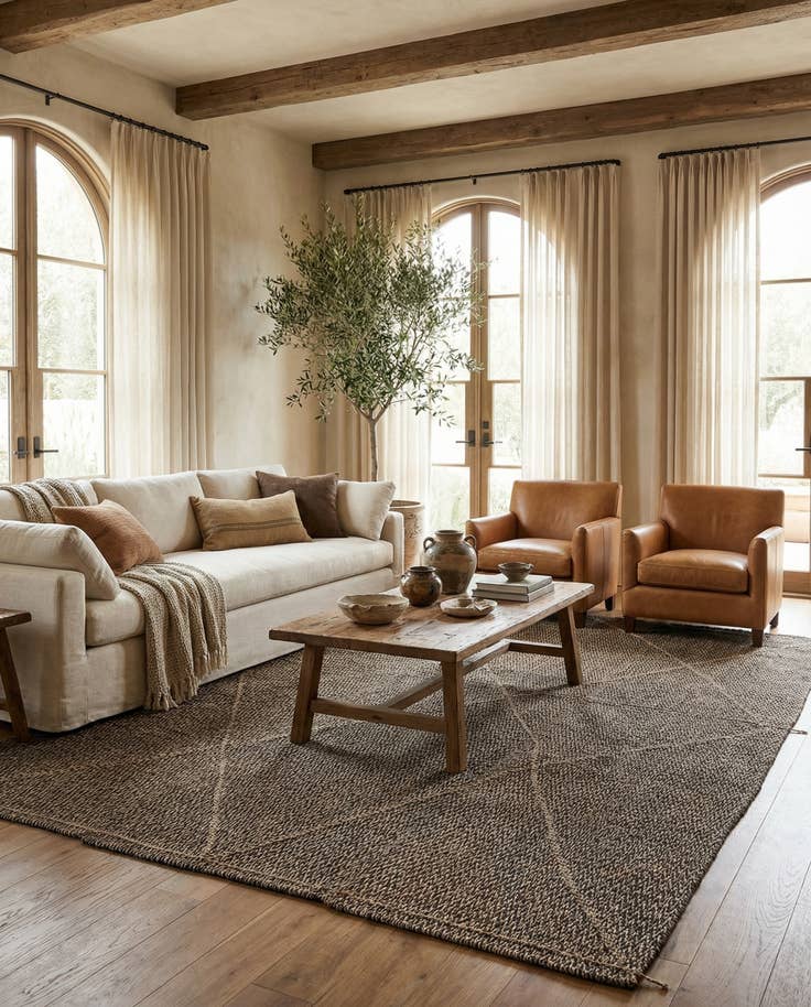 Detail image of 9' 6 x 14' 3 Hand Knotted Moroccan Wool Rug