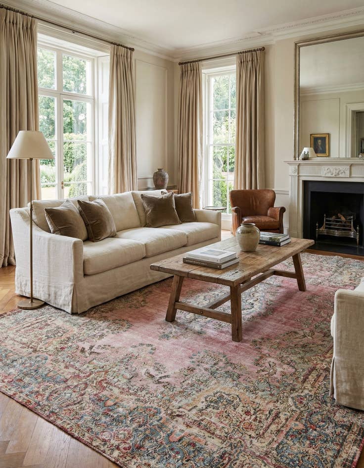 Detail image of 9' 9 x 12' 8  Hand Knotted Ultra Vintage Persian Wool Rug