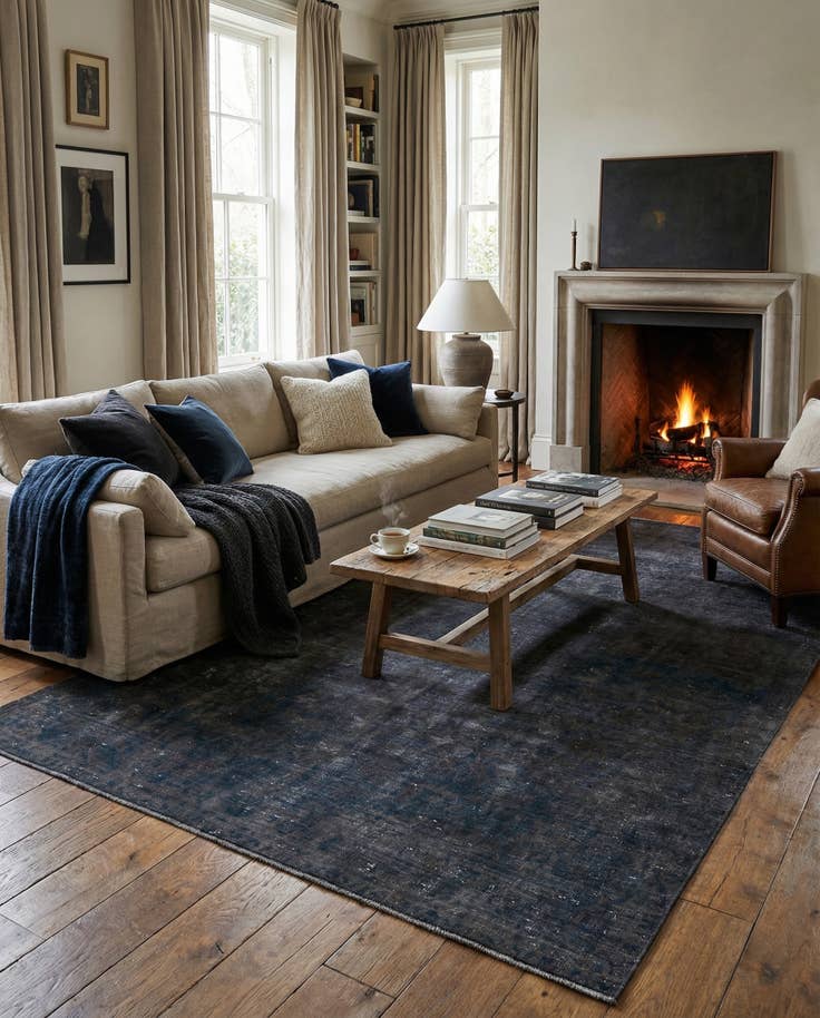 Detail image of 7' 1 x 12' 1 Hand Knotted Ultra Vintage Persian Wool Rug