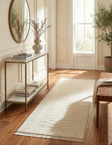 2' 11 x 9' 10 Hand Knotted Darya Wool Runner Rug