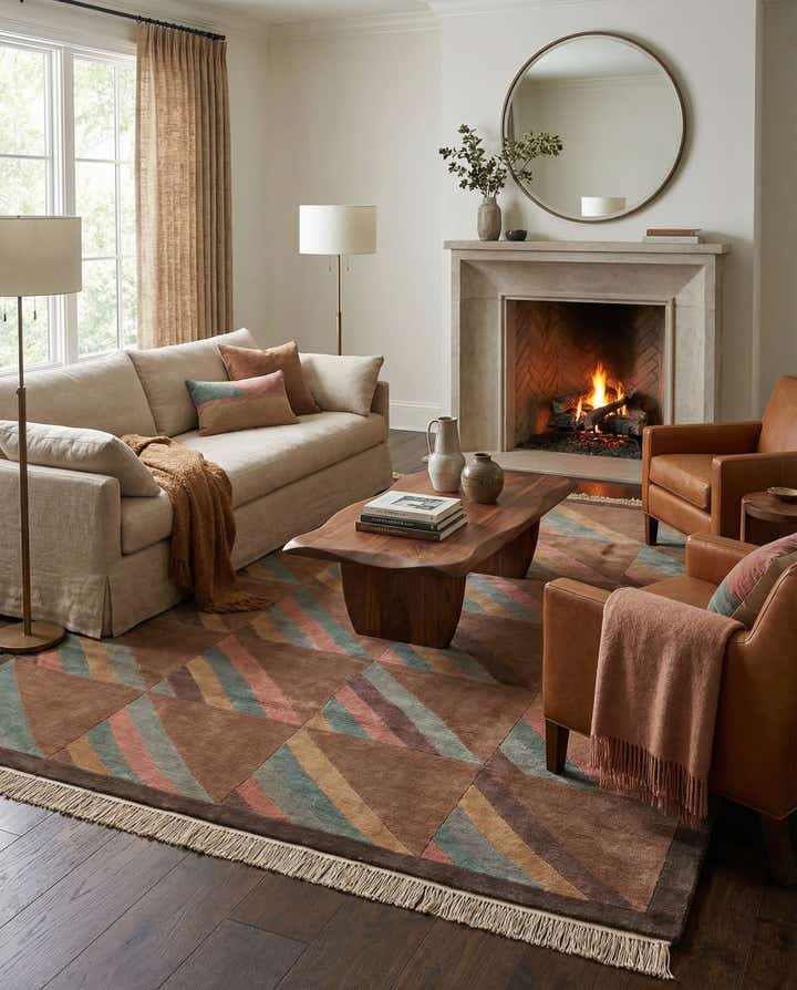 5' 6 x 8' 1 Hand Knotted Tibet Wool Rug