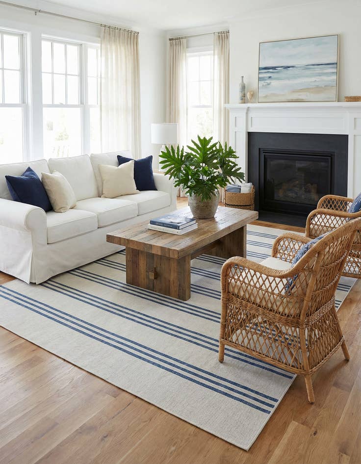 Detail image of 9' x 12' Easy-Clean Jill Zarin Anguilla Indoor / Outdoor Rug