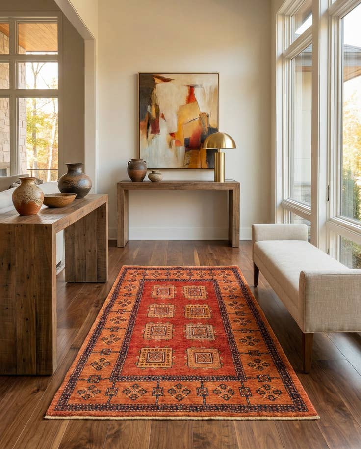 Detail image of 3' 5 x 5' 3 Kashkuli Wool Rug