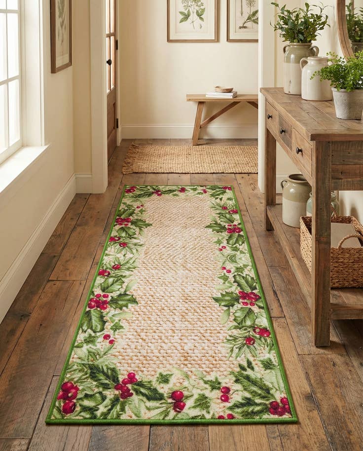 Detail image of 2' x 5' 1 Easy-Clean Jill Zarin Caribbean Indoor / Outdoor Runner Rug