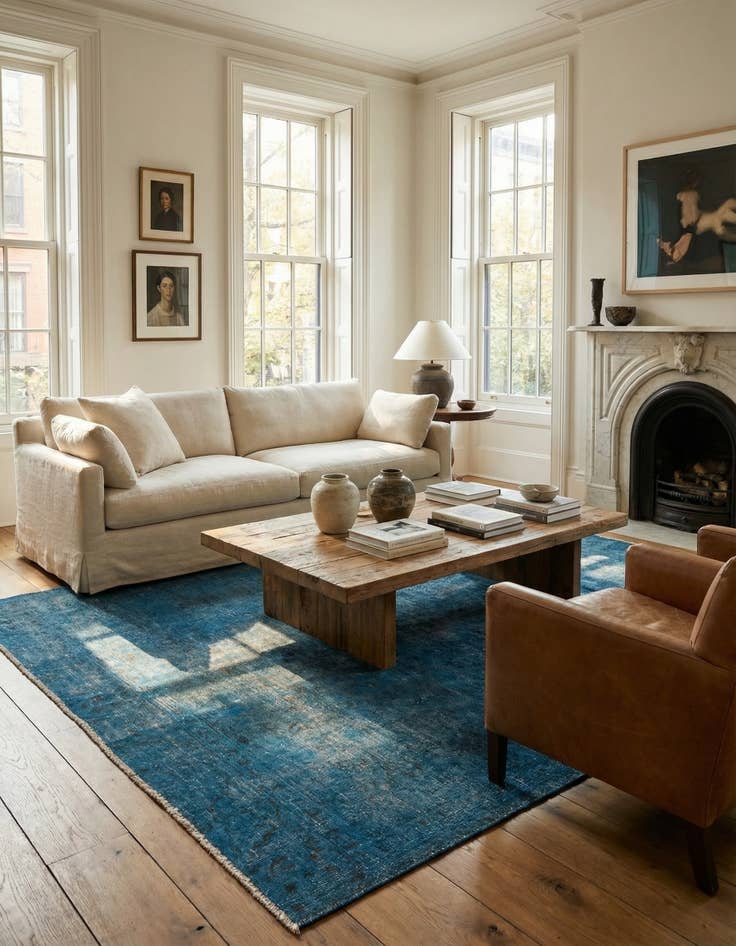 Detail image of 6' x 9' 2  Hand Knotted Ultra Vintage Persian Wool Rug