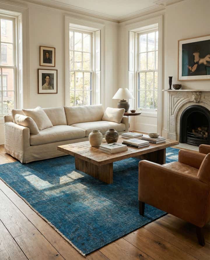 6' x 9' 2 Hand Knotted Ultra Vintage Persian Wool Rug