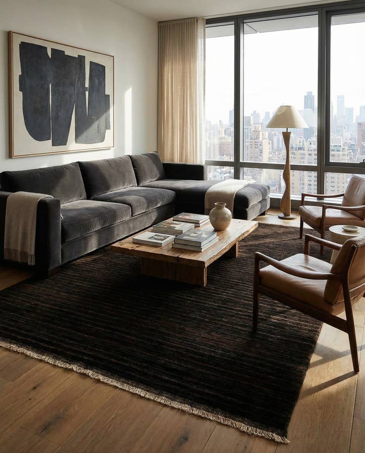 Detail image of 6' 8 x 9' 9 Juma Wool Rug