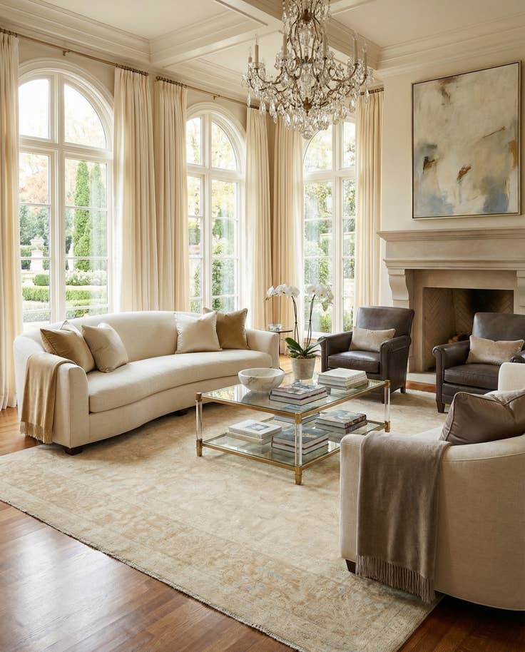 Detail image of 7' 8 x 9' 6 Hand Knotted Ziegler Rug