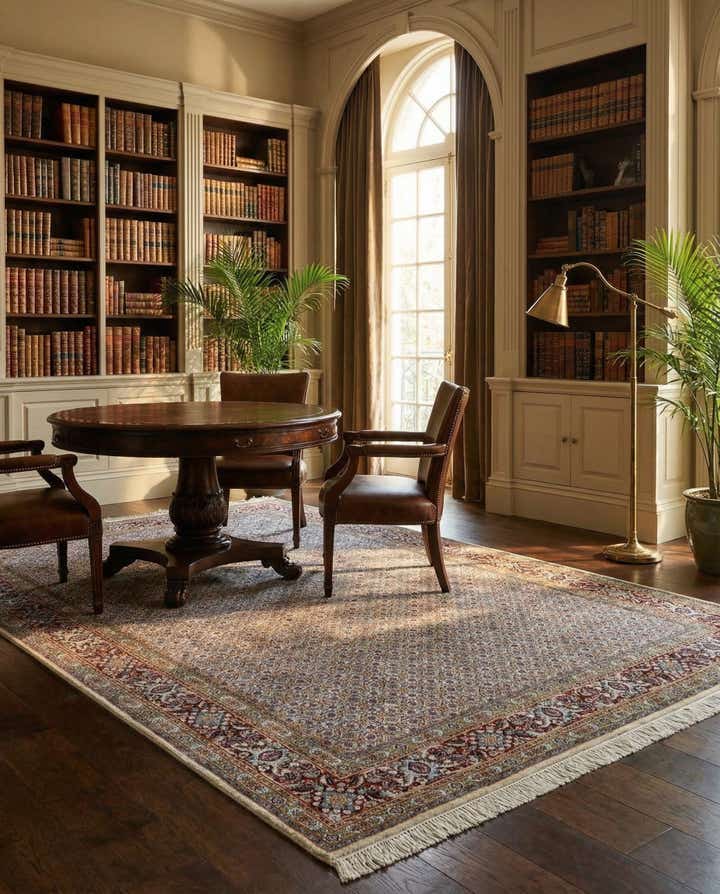 6' 7 x 9' 7 Hand Knotted Mood Persian Rug