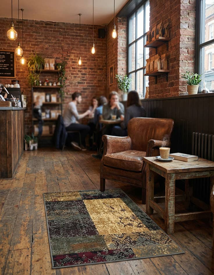 Detail image of 2' x 3' Coffee Shop Rug