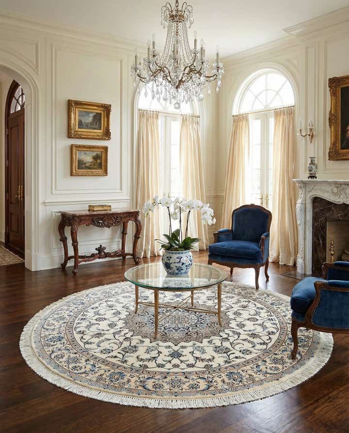 7' 6 x 7' 6 Nain Round Rug