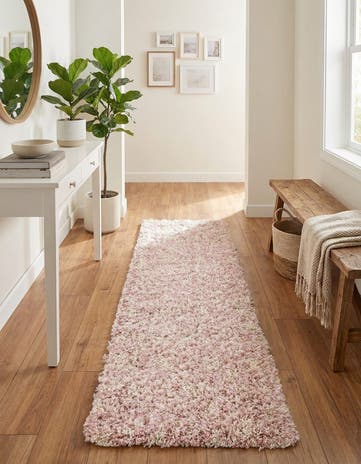 2' x 5' Moroccan Trellis Shag Runner Rug