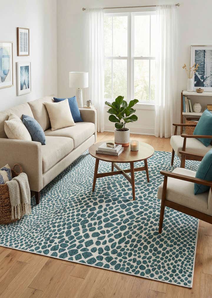 6' x 9' Easy-Clean Jill Zarin Cape Town Indoor / Outdoor Rug
