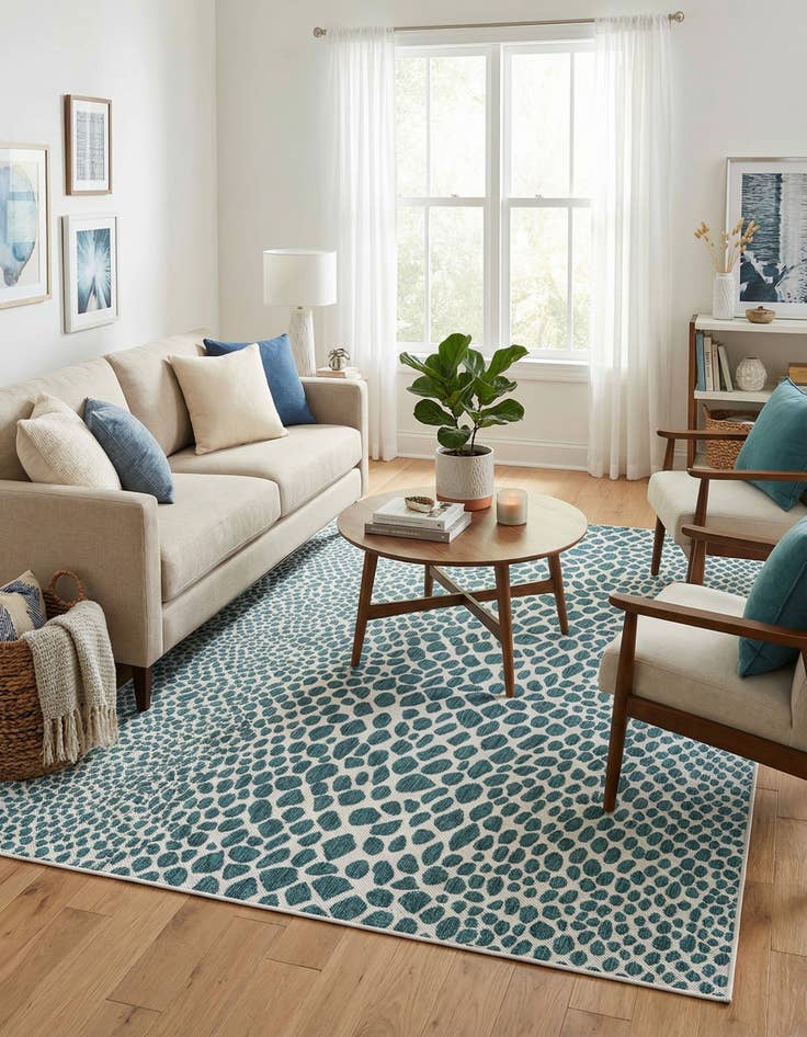 Detail image of 6' x 9' Easy-Clean Jill Zarin Cape Town Indoor / Outdoor Rug