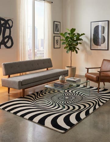 4' x 5' 10 Vortex Wool Rug