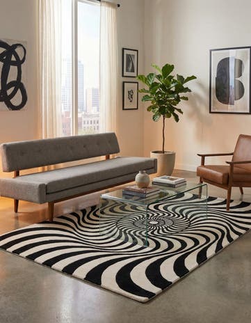 4' x 5' 10 Vortex Wool Rug