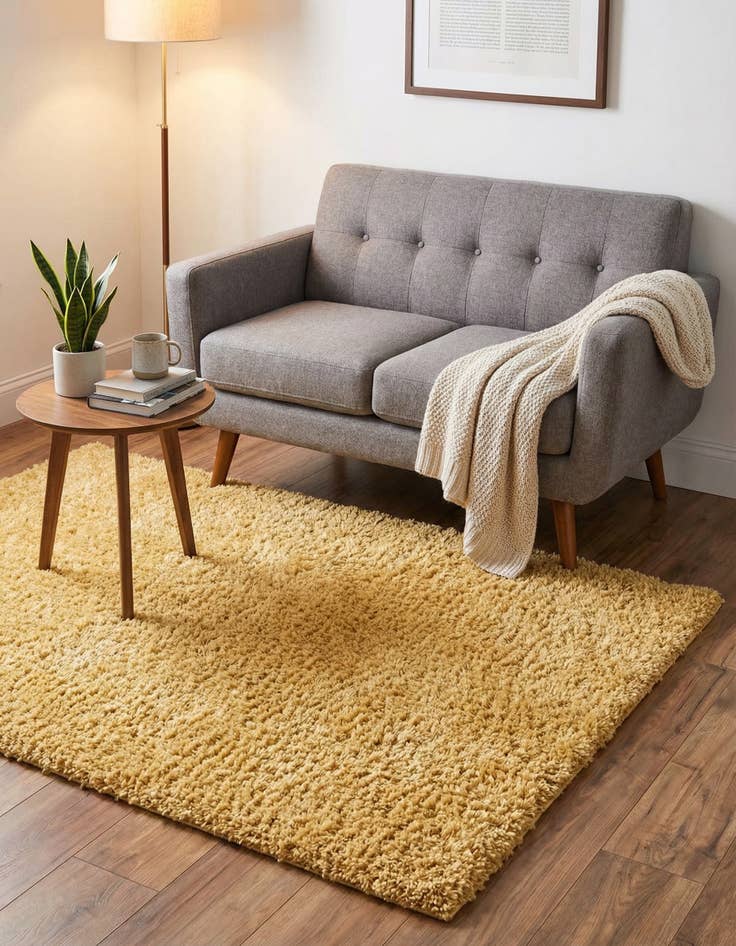 Detail image of 3' x 3' Zermatt Shag Square Rug