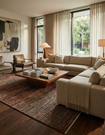 6' 5 x 9' 11 Hand Knotted Modern Ziegler Wool Rug
